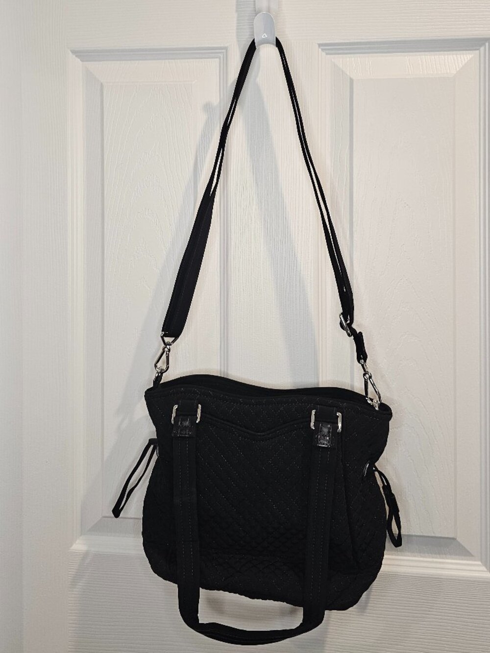 NWT Vera Bradley Mini Glenna Satchel Classic Black Crossbody Purse Bag Shoulder